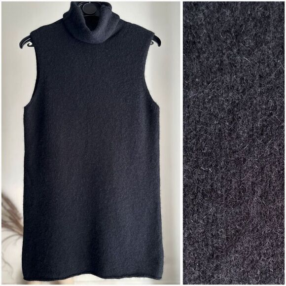 Vince 100% Cashmere Sleeveless Sweater Vest Turtleneck Small - Picture 1 of 3